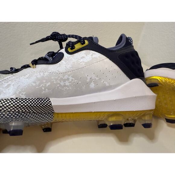 Under Armour Harper 8 Elite Tpu Baseball Cleats White Midnight Navy US M 11 - Picture 10 of 10